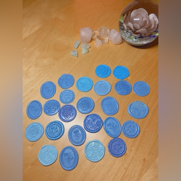 Blue Color！Handcrafted Wax Seals Stamp — Perfect for wedding & ceremonies! - Picture 2 of 3